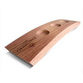 Solid Oak Flight Tray with Three 1.5" Routs (Arched)